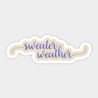 Sweater Weather Sticker